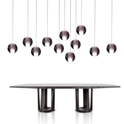 modern led pendant lamp ball pendant light led diameter 10 cm crystal balls crystal ball loft stairs light lamp [pendant-lights-3769]