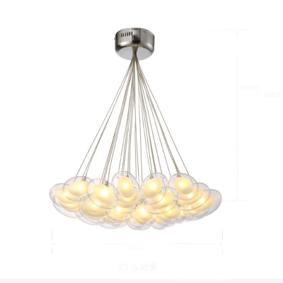 modern led pendant light led pendant lamp egg glass 90-265v clear glass led suspension lamp [pendant-lights-3771]