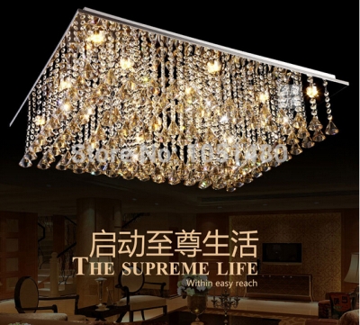 new diamond crystal ball lighting fixtures modern led ceiling lights for living room l700*w500*h300mm,guarantee [modern-crystal-ceiling-light-5222]