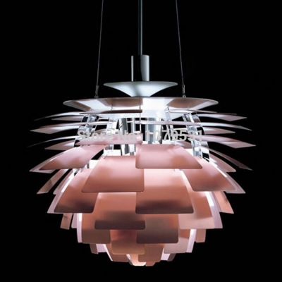 nordic design style pinecone droplight ph artichoke aluminum e27 pendant light,artichoke lamp nuts light,480mm [other-types-7469]