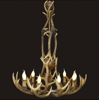 pendant light lamp dedicated antler antler chandelier with 9 lights diameter 77cm height 106cm 110-220v [pendant-lights-5960]