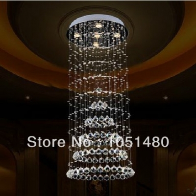 s guaranteed pyramid modern pendant crystal chandelier dia500*h1500mm living room light [modern-crystal-chandelier-5395]