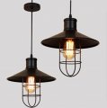 vintage iron lampshade american loft style industrial cage pendant light for coffee bar restaurant decoration new