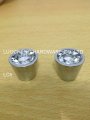 10 PCS/LOT FREE SHIPPING 21MM CLEAR CUT GLASS KNOBS DOOR HANDLES BUTTONS CRYSTAL CABINET KNOBS ON A CHROME ZINC BASE