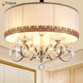 2016 crystal chandelier living room lamp de cristal indoor lights crystal pendants for fixture light ceiling chandeliers lamp