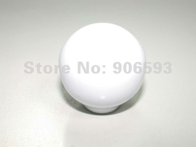 24pcs lot free shipping\Porcelain white small circular cabinet knob\porcelain handle\porcelain ball