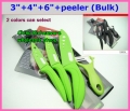 4PCS/set , 3 inch+4 inch+6 inch+peeler Ceramic Knife sets with Scabbard+Retail package, CE FDA certified
