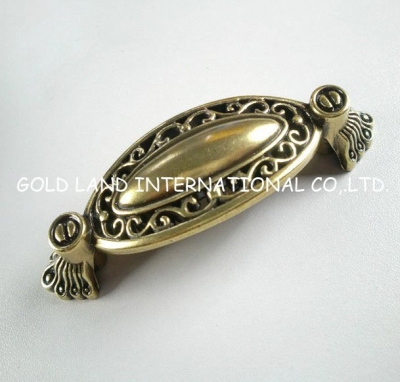 64mm Free shipping bronze-colored zinc alloy cupboard drawer handle [KDL Zinc Alloy Antique Knobs &am]