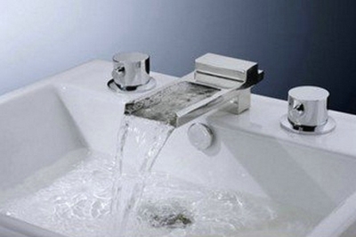 Bathroom Tap Sink Bath Tub Waterfall Faucet Chrome 8601 [Bathroom Faucet-3 or 5 piece set]