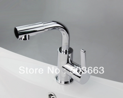 Brand New Chrome Finish Single Hole Bathroom Basin Sink Faucet Mixer Tap Vanity Faucet L-159