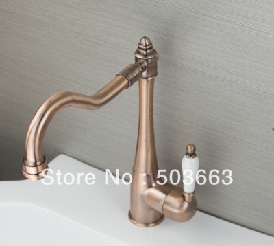 Contemporary Antique Copper kitchen Swivel Sink Faucet Mixer Taps Vanity Faucet L-A39