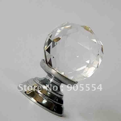 D25mmxH36mm Free shipping crystal kitchen cabinet knob [YJ Crystal Glass Knobs 81|]