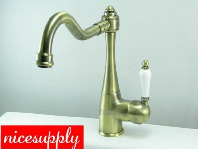 Faucet antique brass kitchen sink Mixer tap b414 [Antique Copper Basin Faucets 157]