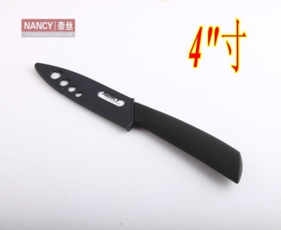 Free shipping Eco-Friendly 4inch Elegent Ceramic kitchen knife,sending Free knife cover and good knife Scabbard box