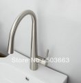 Luxury Nickel brushed Kitchen Basin Sink Pull Out Faucet Vanity Faucet Mixer Tap L-6037