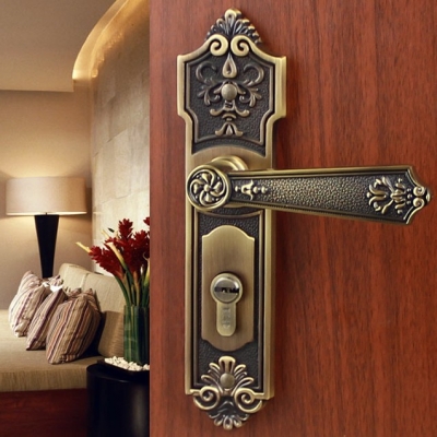 Modeled after an antique LOCK Coffee Door lock handle door levers out door furniture door handle Free Shipping pb50