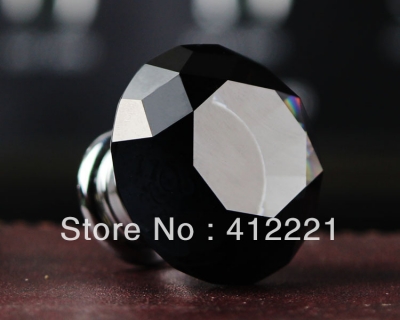 NEW Free shipping 10X30mm Clear Crystal diamond Cabinet Knob Drawer Pull Handle Kitchen Door Wardrobe Hardware [crystal decoration products 1|]