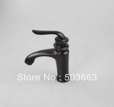 Oil rubbed bronze Deck Mounted Single Lever Bathroom Basin Sink Faucet Mixer Tap Vanity Faucets L-2605 [Bathroom faucet 245|]