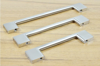 Stainless Steel Brush Kitchen Cabinet Drawer Handles Bar T Handle(C.C.:160mm L:162mm)