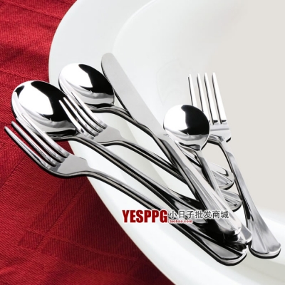The whole network stainless steel tableware spoon fork dinner knife fork spoon three pieces set 2.8