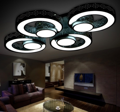 creative modern minimalist ceiling lamp lamparas de techo colgante led lighting iluminacion interior dimmable remote control