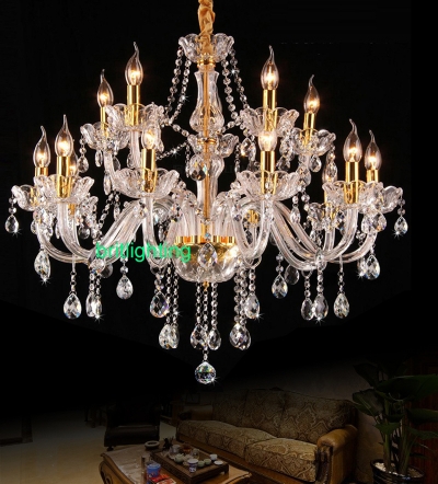 crystal chandelier light for dining room bedroom chandelier led large modern crystal chandelier for living room lustres de sala [chandeliers-2447]