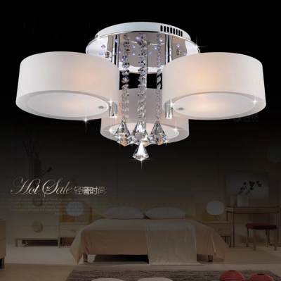 crystal modern brief chandeliers and pendants bedroom lamp lighting 220v