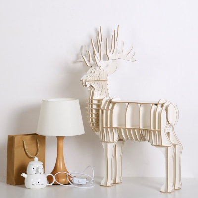 deer puzzle table ,animal multi-purpose furniture,diy assembled animal table,deer table for living room,animal shelf rack [wall-decoration-7458]