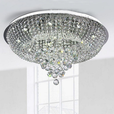 diameter 600mm round crystal ceiling lights fixture lustre de cristal lamp, crystal stair light for and foyer / hallyway [crystal-ceiling-light-7135]