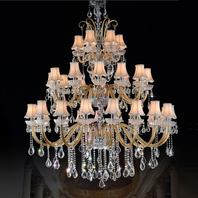 diy crystal chandeliers three layer chandeliers large contemporary chandelier el traditional crystal chandelier with shade [chandeliers-2323]