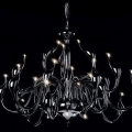 fedex 36 lights swan black chandelier led