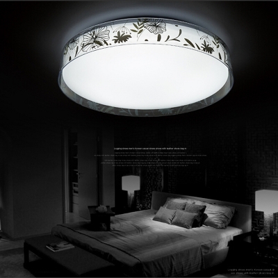 flush mount led modern ceiling light ceiling lamp bed living lighting 220-240v white light or triple color