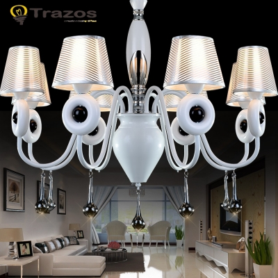modern chandelier crystal for home decoration lustre de teto sala de jantar crystal pendant lamp christmas party chandelier [bedroom-2807]