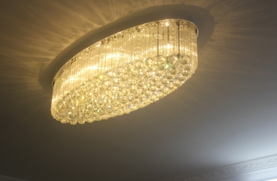 modern design oval crystal chandelier led light living room luxury chandelier decorative cristal lamps [modern-crystal-chandelier-5188]