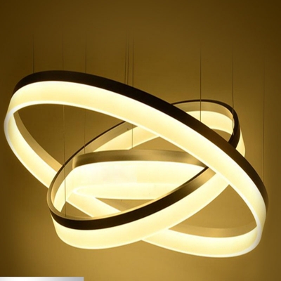 modern led chandelier ring light led acylic ring circle suspension drop hanging light [modern-pendant-light-7180]