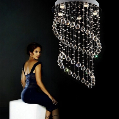 modern lustres de cristal lamp lustres e pendentes dia 50cm*height 80cm 5pc gu10