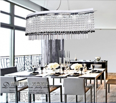 new beautiful design modern dinning room crystal chandelier lights l750*w250*h650mm , lustres contemporary crystal lamp [modern-crystal-chandelier-4922]
