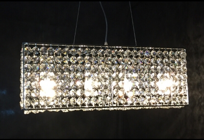 new item modern rectangular crystal light chandelier e14 luminare lustres dinning room crystal chandelier [modern-crystal-chandelier-5094]