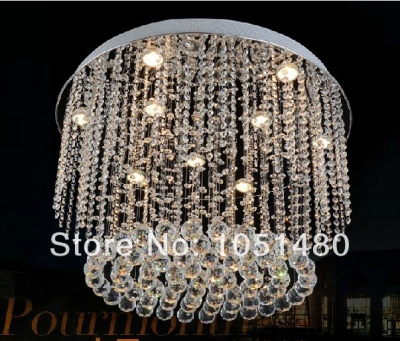 promotion s new modern led chandelier crystal lamp lustre de cristal lighting foyer lights