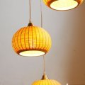 rustic bamboo lamps restaurant lamp ofhead pendant light lamp brief modern lamp bar counter aisle lights led bulb