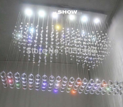 s flush mount modern living room chandelier crystal lamp for wedding decoration l1000*w200*h1000mm