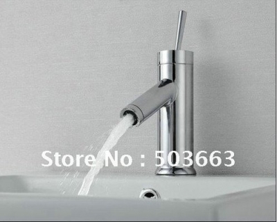 single handle bathroom chrome finish basin waterfall mixer faucet Y7787