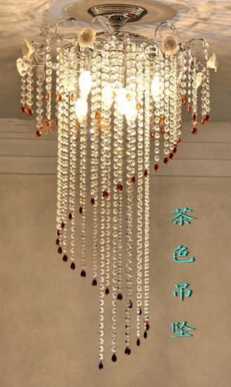 surface mounted led ceiling light+ dia60cm height:100cm crystal ceiling light [ceiling-light-6289]