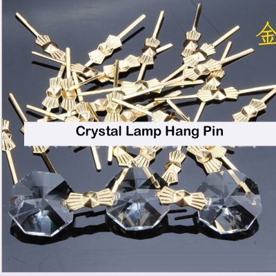 2000 pcs crystal hang pin gold color chrome color for crystal pendant lighting dinning room crystal lighting accessory [crystal-connectors-4009]