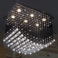 2013 square crystal ceiling lights restaurant lamp l 600 * 400mm ,h 550mm 5 gu10