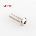 !! 2015 new 100pcs/lot metric thread m3x10 mm m3*10 mm 304 stainless steel hex socket head cap screw bolts
