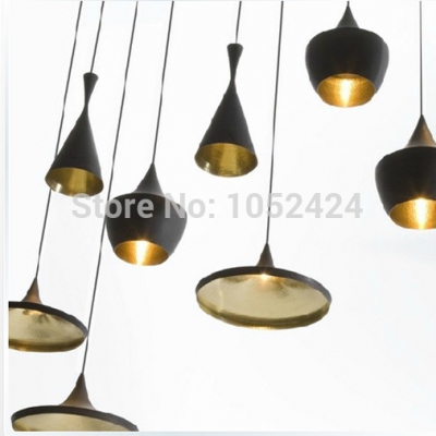 3pcs/pack together abc(tall,fat and wide) design by tom dixon copper shade pendant lamp beat light#1318a-3b