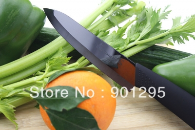 6" Black Blade Ceramic Knife +Scabbard with retail box ,1pcs/lot kitchen accessories with chef knife,CE FDA certified [Ceramic Knife 22|]
