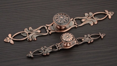 Big Size Antique Copper Classical Cabinet Drawer Pull Handle And Knob( L:222MM H:27.5MM ) [Cabinet Knob 218|]