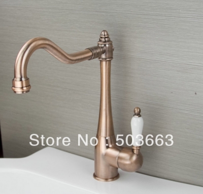Contemporary Antique Copper kitchen Swivel Sink Faucet Mixer Taps Vanity Faucet L-A38